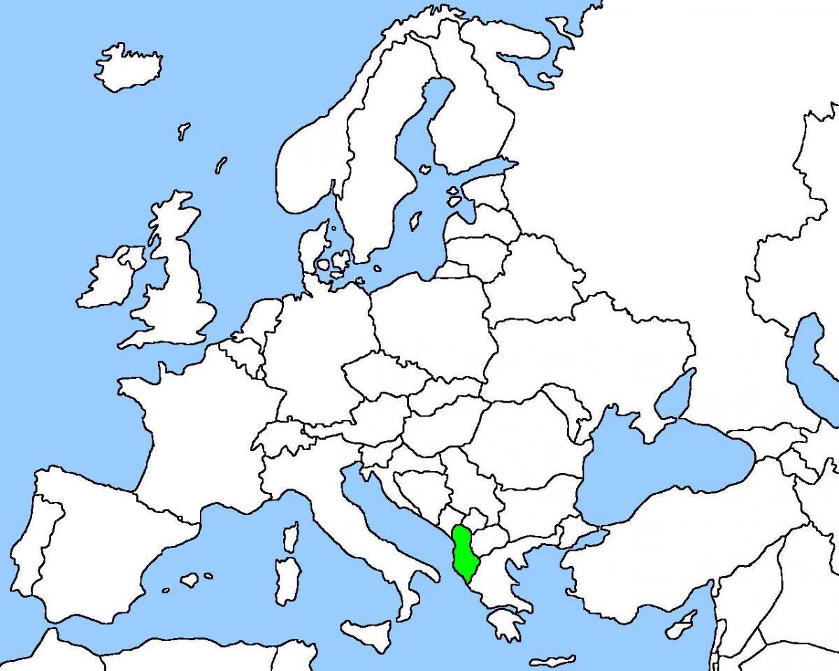 harta e Shqiperise hartë vendndodhjen e