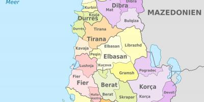 Harta e Shqipërisë politike