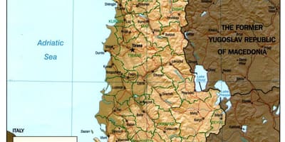 Shqiptare vjetër hartë