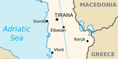 Harta e sarandës Shqipëri
